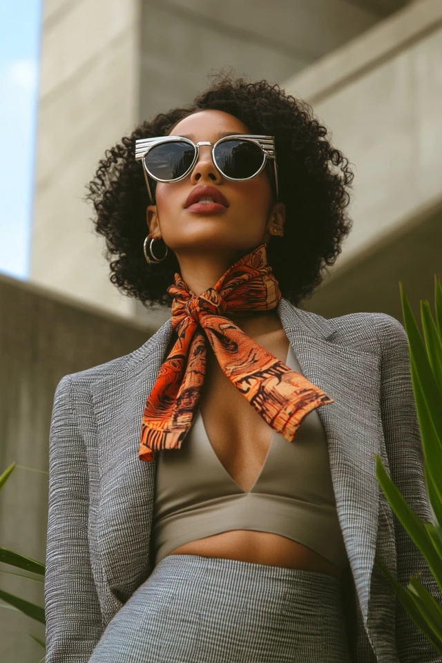 Unique Ways to Style Scarves as Tops