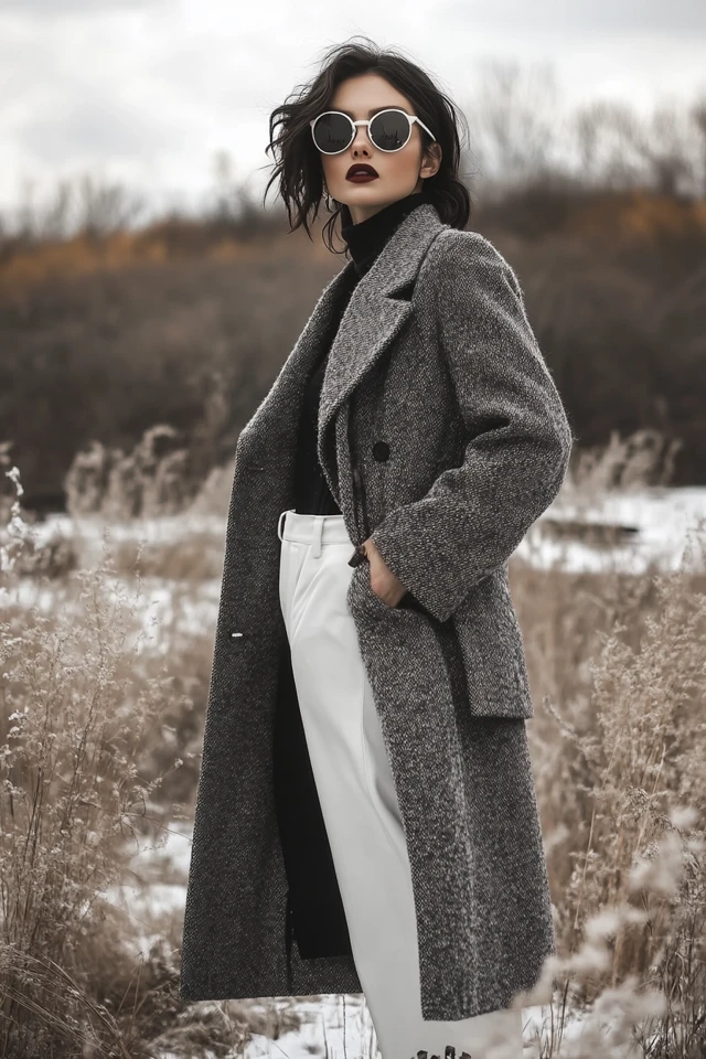 Balancing Trends with Charcoal and White - photo 5