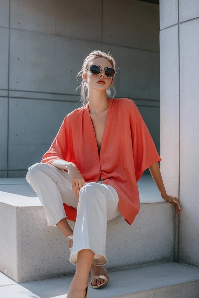 The Best Coral and Soft Grey Color Palettes for Tunics - photo 5