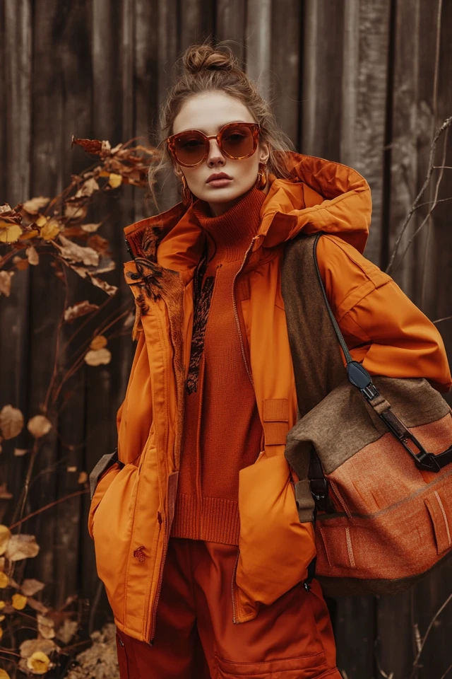 Modernizing Warm Orange and Deep Brown - photo 5