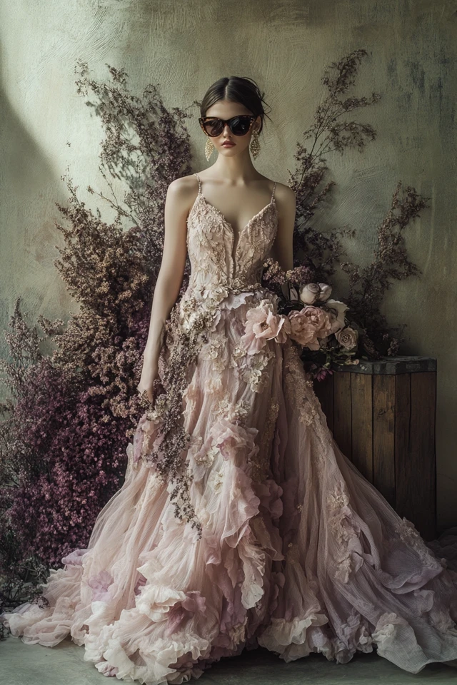 Champagne and Mauve Combinations for Elegant Gowns - photo 5