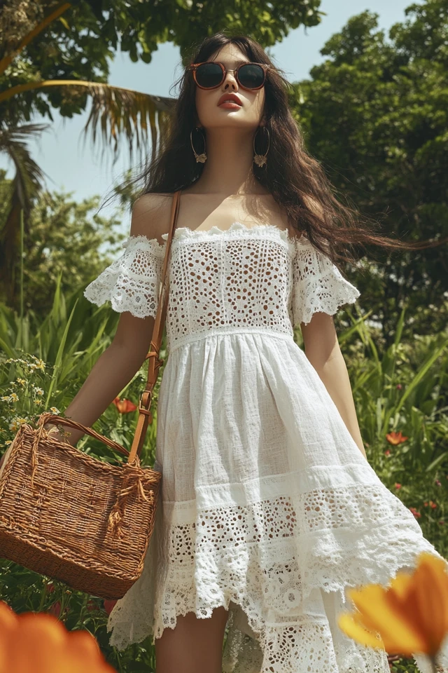 Combining Linen and Eyelet for Breezy Dresses - photo 5