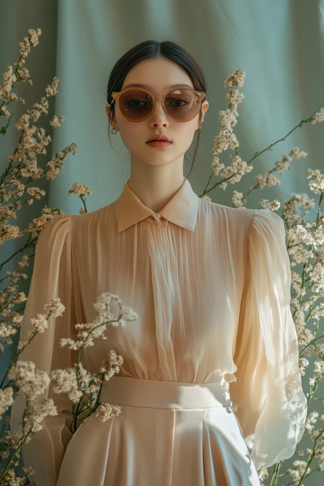 Mixing Chiffon and Silk in Feminine Blouses - photo 5