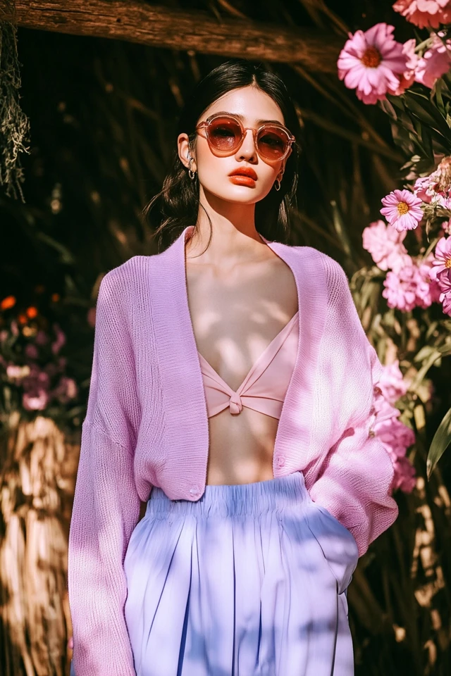 Pastel Cropped Cardigans for Spring Looks - photo 5