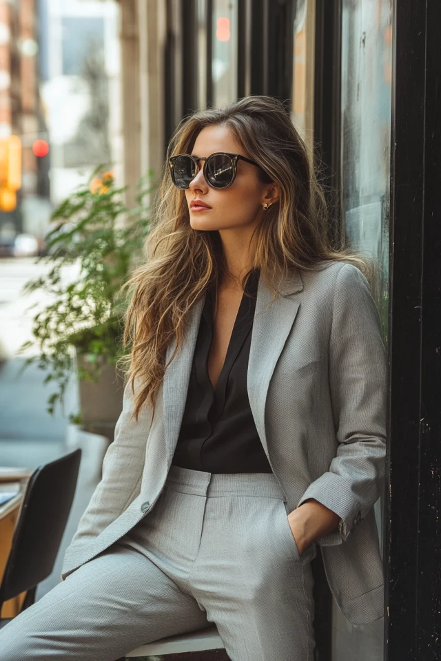 Relaxed Tailored Pantsuits for Fall Workwear Trends - photo 5