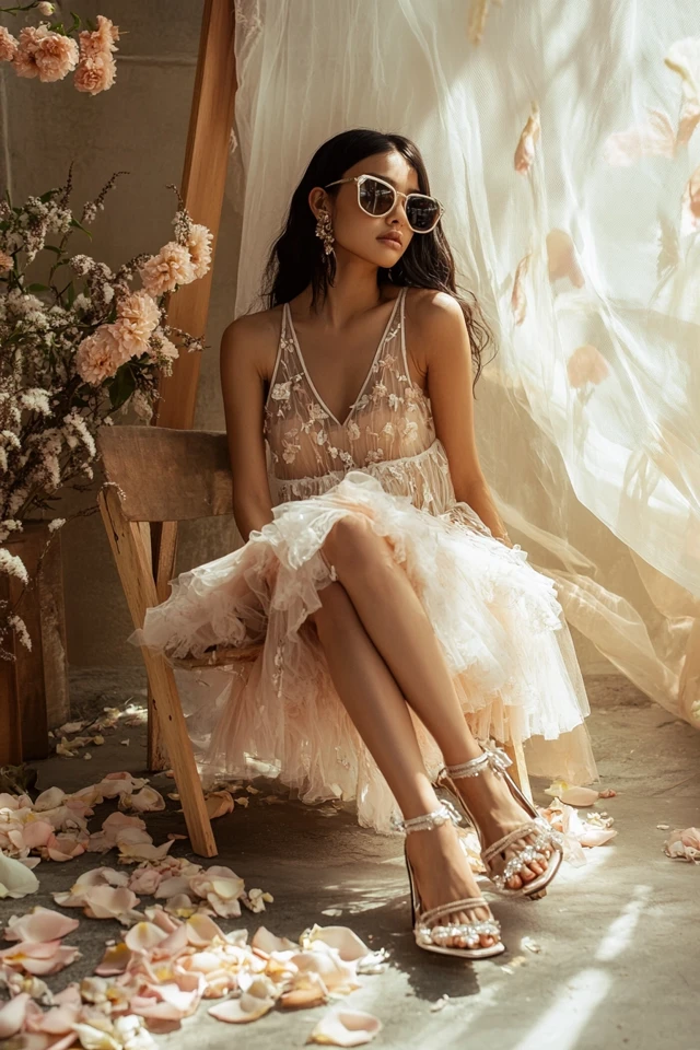 Sheer Overlay Dresses for Summer Weddings - photo 5