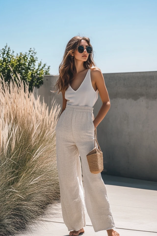 Wide-Leg Linen Pants for Summer Comfort - photo 5