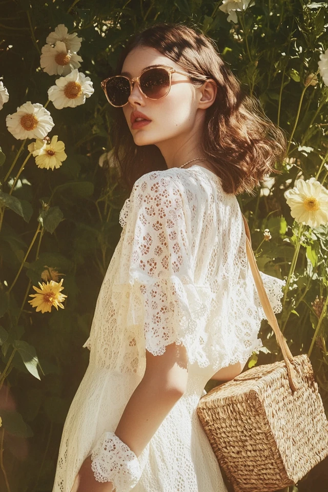 Eyelet Fabric in Feminine Spring Dresses - photo 5