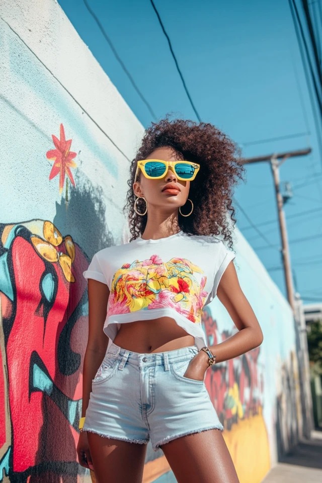 Bright Statement Sneakers for Summer Outfits - photo 5