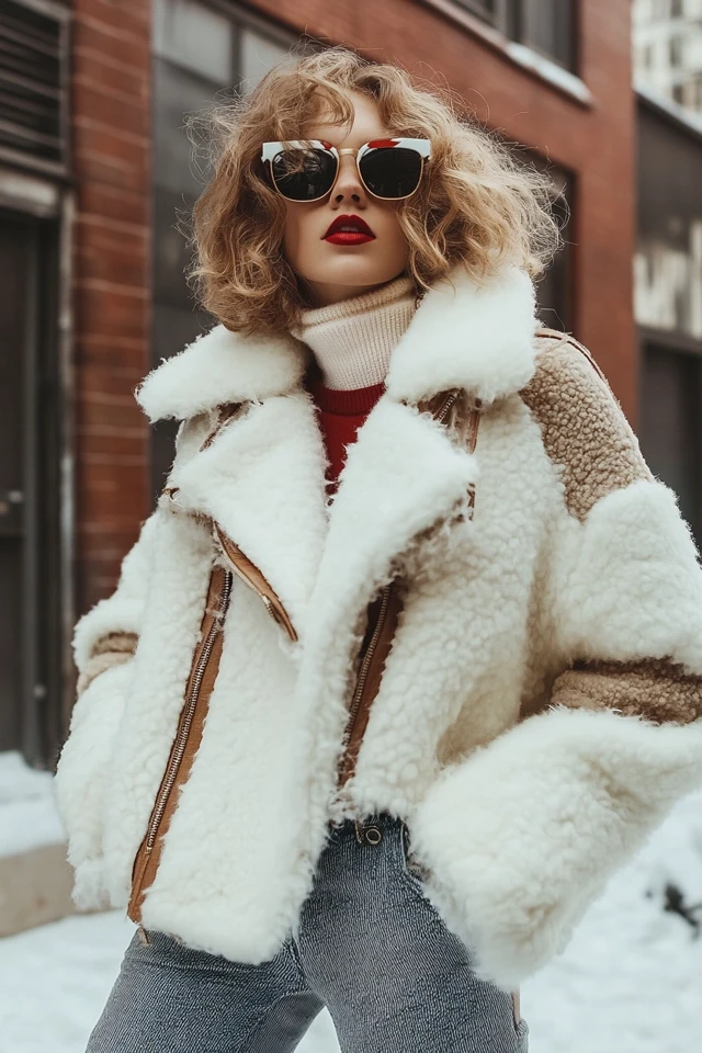 Faux Shearling Jackets for Winter Warmth - photo 5