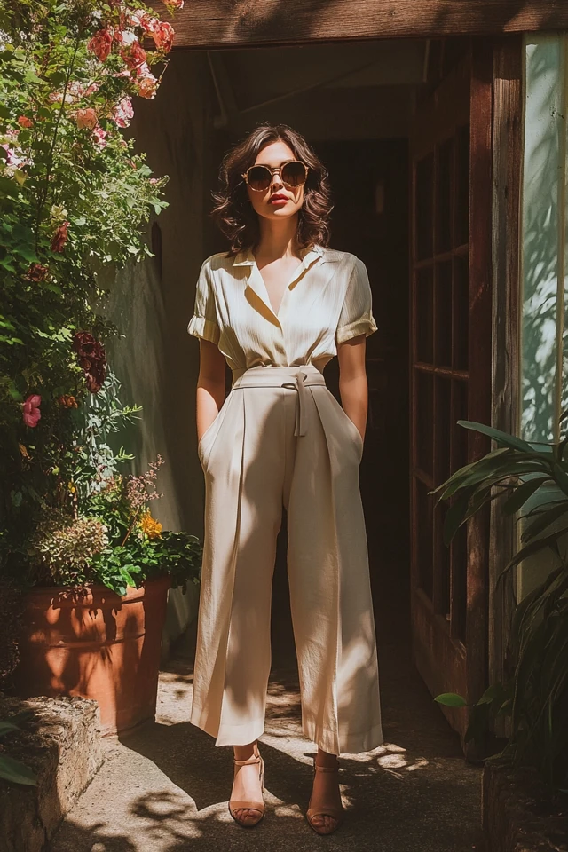 Wide-Leg Culottes for Vintage-Inspired Outfits - photo 5