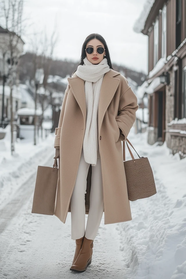 Neutral Oversized Coats for Winter Style - photo 5