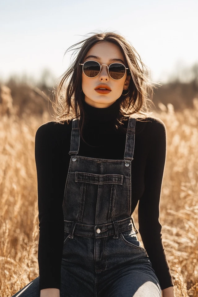 Relaxed Denim Overalls for Windy Days on the Go - photo 5