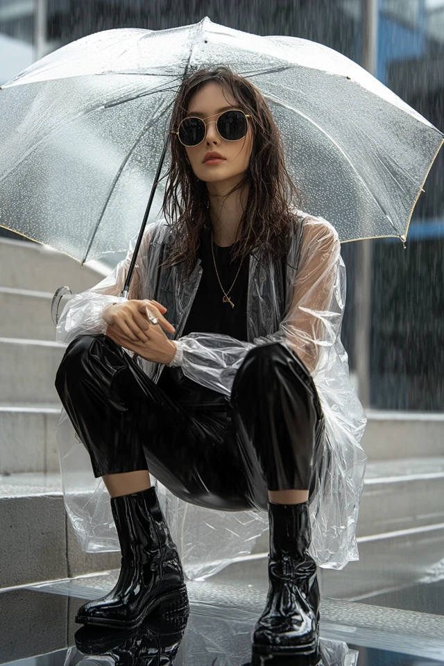Transparent Raincoats for Stylish Showers - photo 5