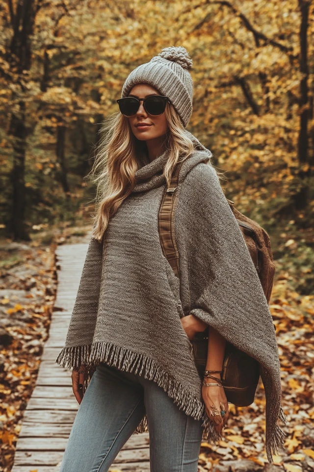 Soft Wool Ponchos for Cool Autumn Hikes - photo 5