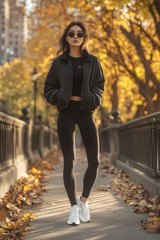 Sleek Leggings for Active Fall Mornings - photo 5
