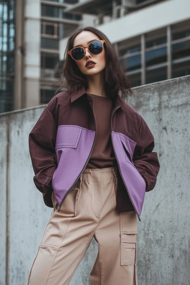 Mixing Brown and Mauve in Modern Work Jackets - photo 5