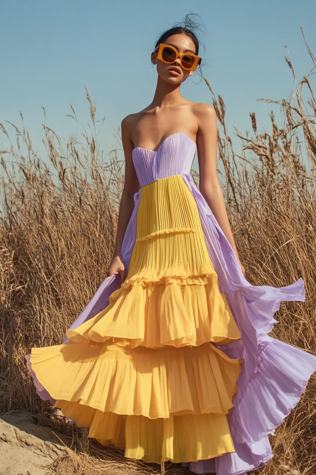 Bright Yellow and Soft Lavender Pairings for Sundresses - photo 5