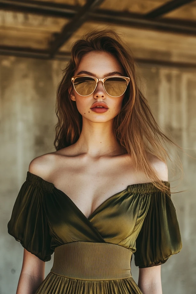 How to Style Olive and Gold in Effortless Midi Skirts - photo 5