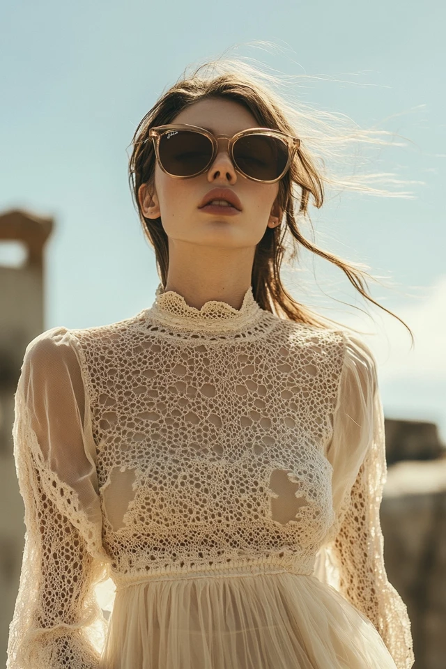 Mixing Crochet and Sheer Fabrics for Romantic Tops - photo 5
