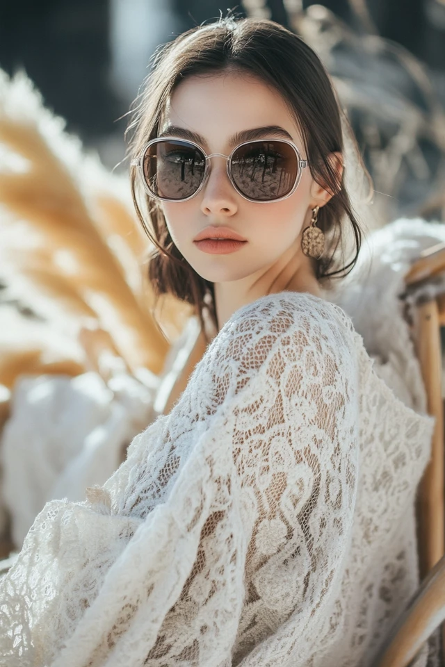 Combining Wool and Lace for Warm Winter Dresses - photo 5