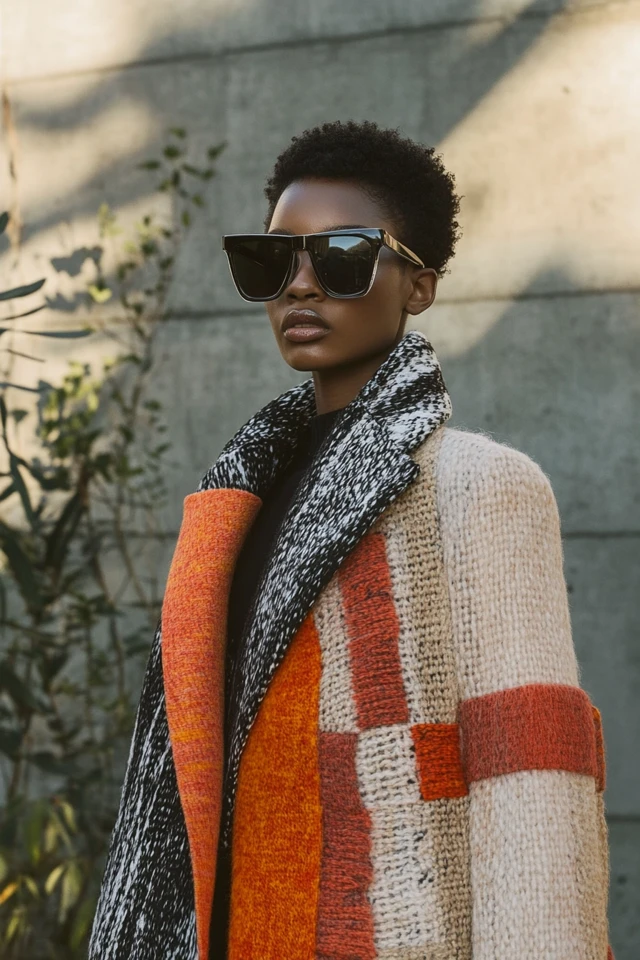 Mixing Wool and Sheer Fabrics in Statement Coats - photo 5