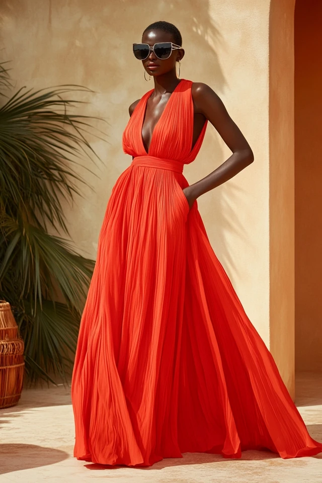 Bright Coral Dresses for Summer Evening Wear - photo 5