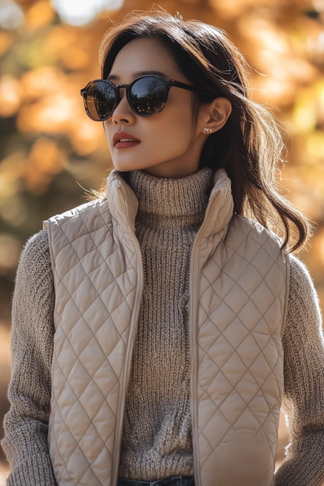 Quilted Vests for Warm and Stylish Fall Layers - photo 5