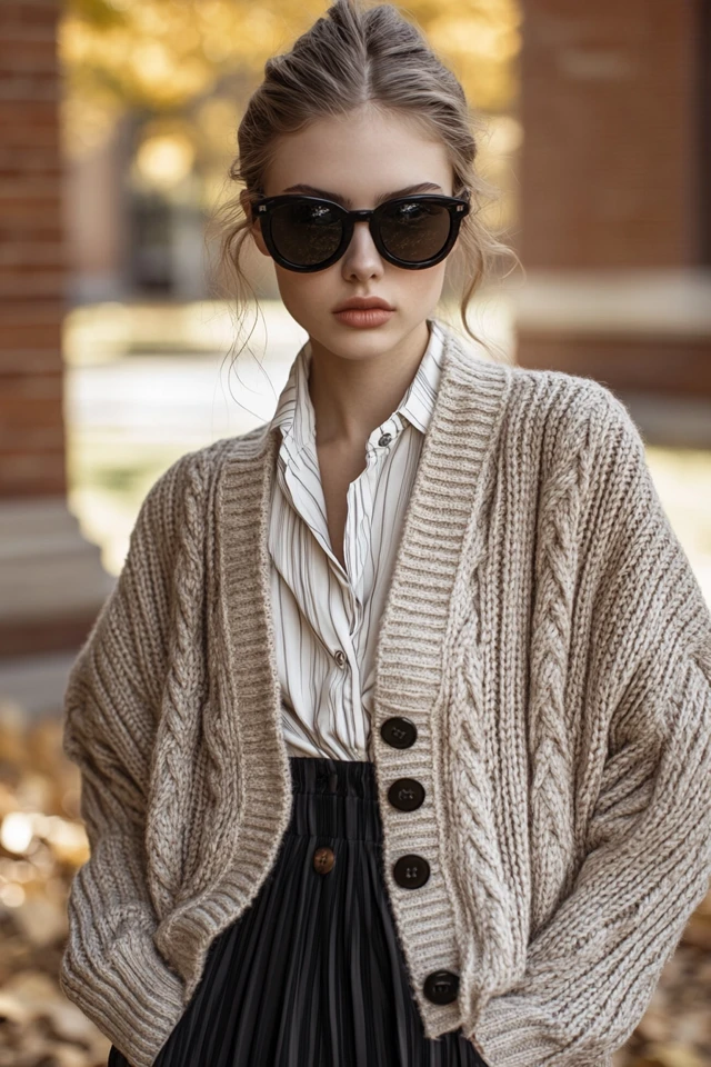 Preppy Cardigans for Back-to-School Fall Trends - photo 5