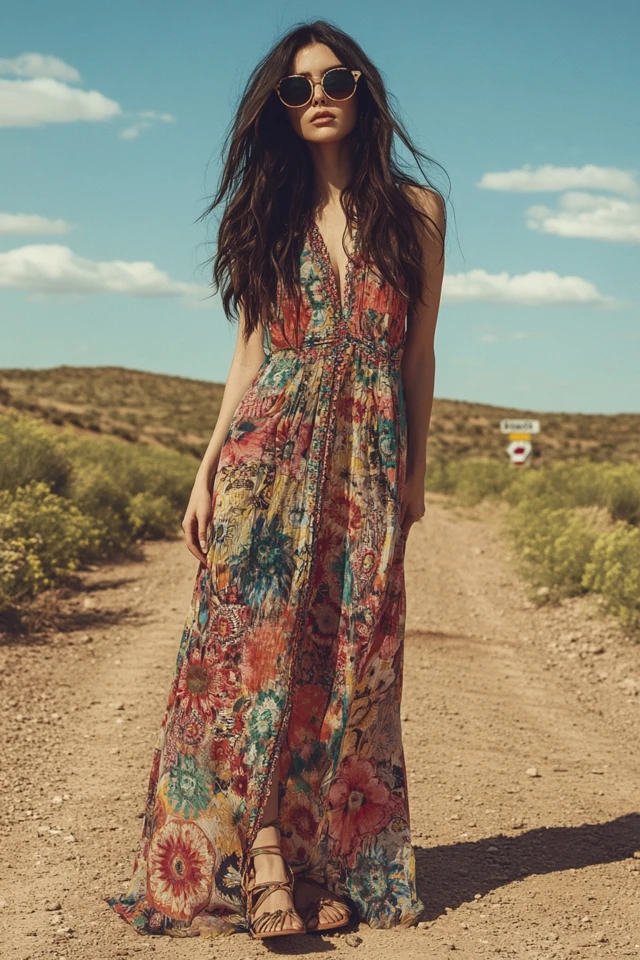 Bohemian Maxi Dresses for Spring Road Trips