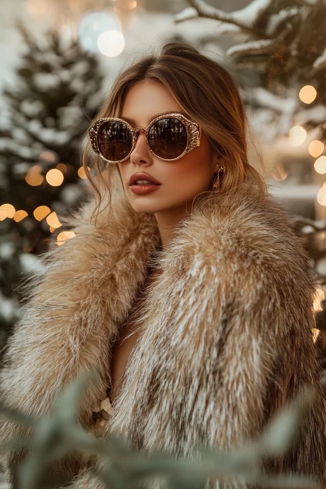 Faux Fur Stoles for Winter Evening Looks - photo 4