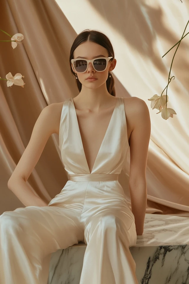 Sophisticated Anniversary Party Dresses with Satin Touches