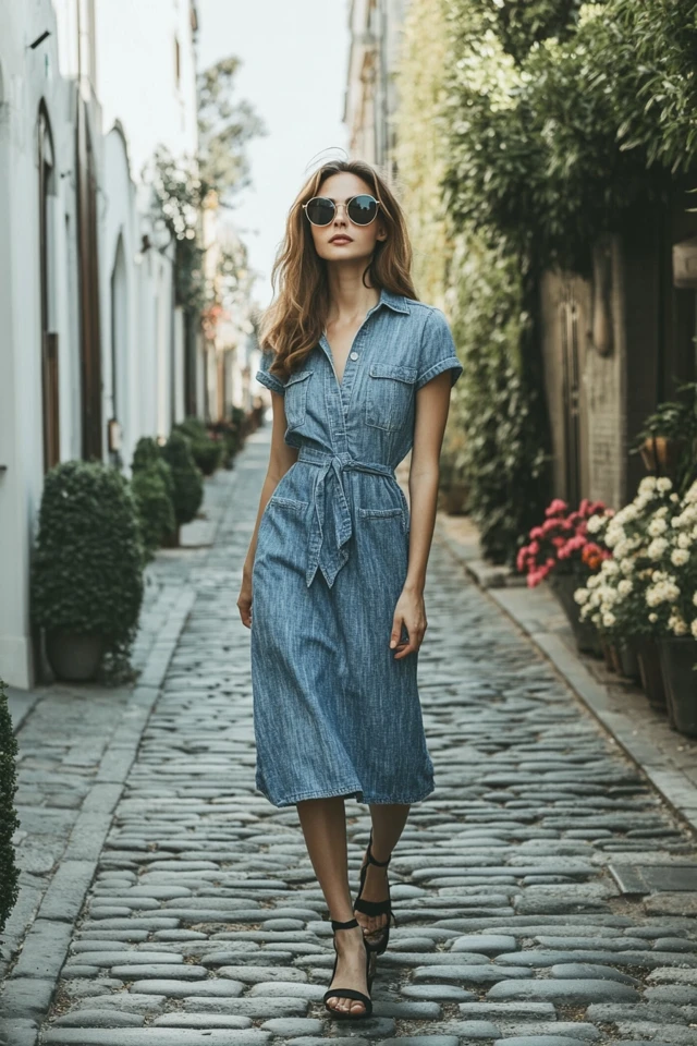 Light Denim Dresses for Breezy Spring Outings - photo 5