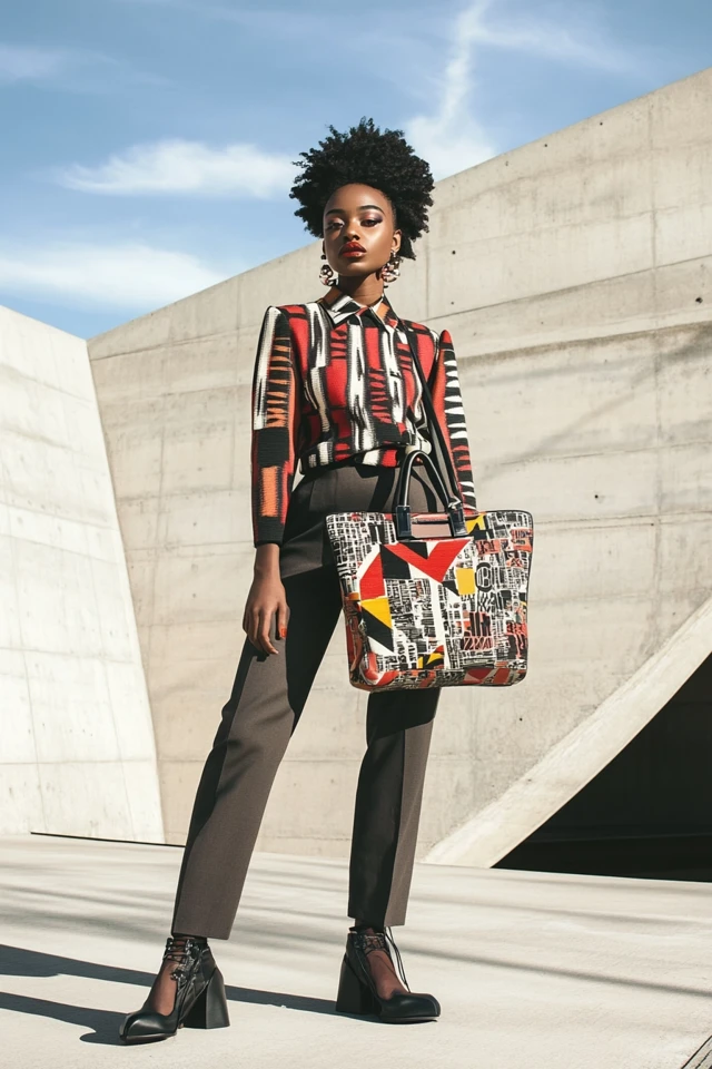 Styling Boldly Patterned Bags with Subtle Outfits - photo 5