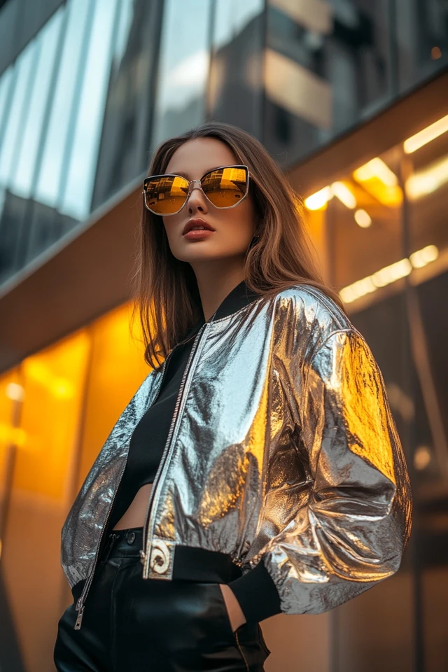 Metallic Jackets for Futuristic Winter Trends: Shine, Sleekness, and Style - photo 5