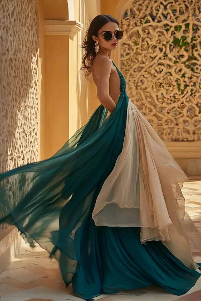 The Best Teal and Champagne Pairings for Wedding Guest Looks - photo 5
