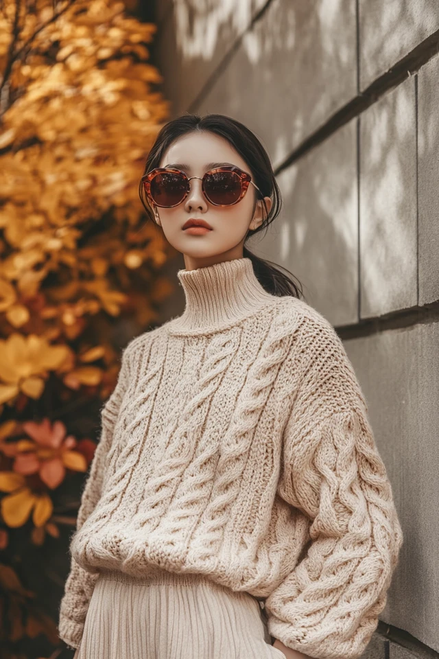 Burnt Sienna and Light Beige Combinations for Cozy Knitwear - photo 5