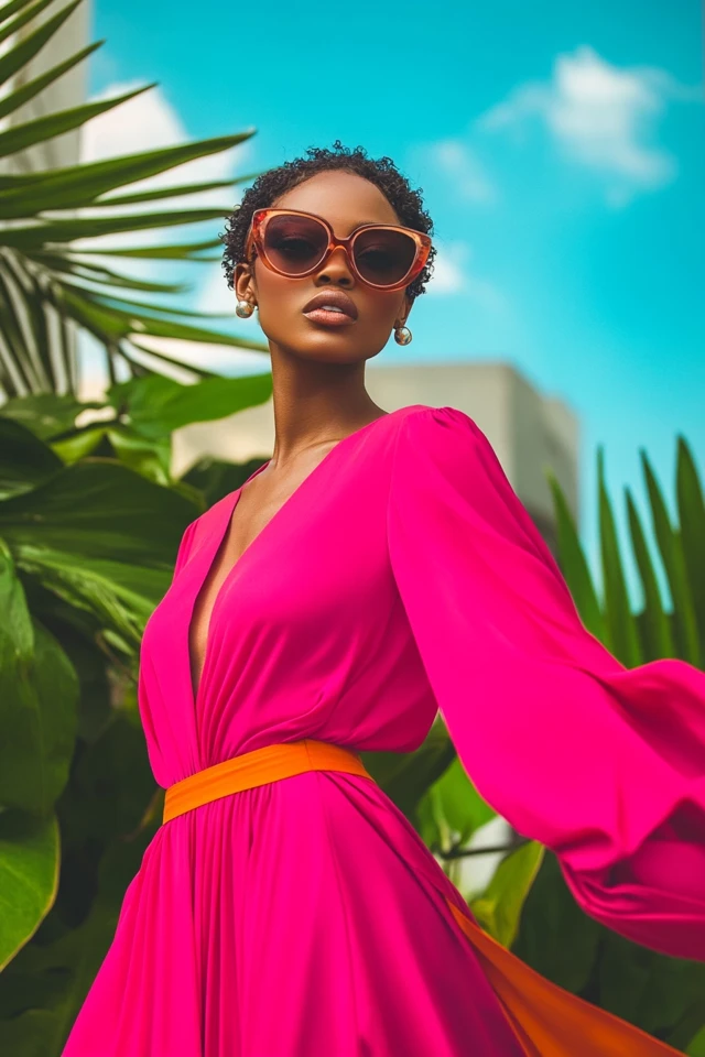 Bright Fuchsia and Warm Tan: Elevating Your Style with Striking Dresses - photo 5