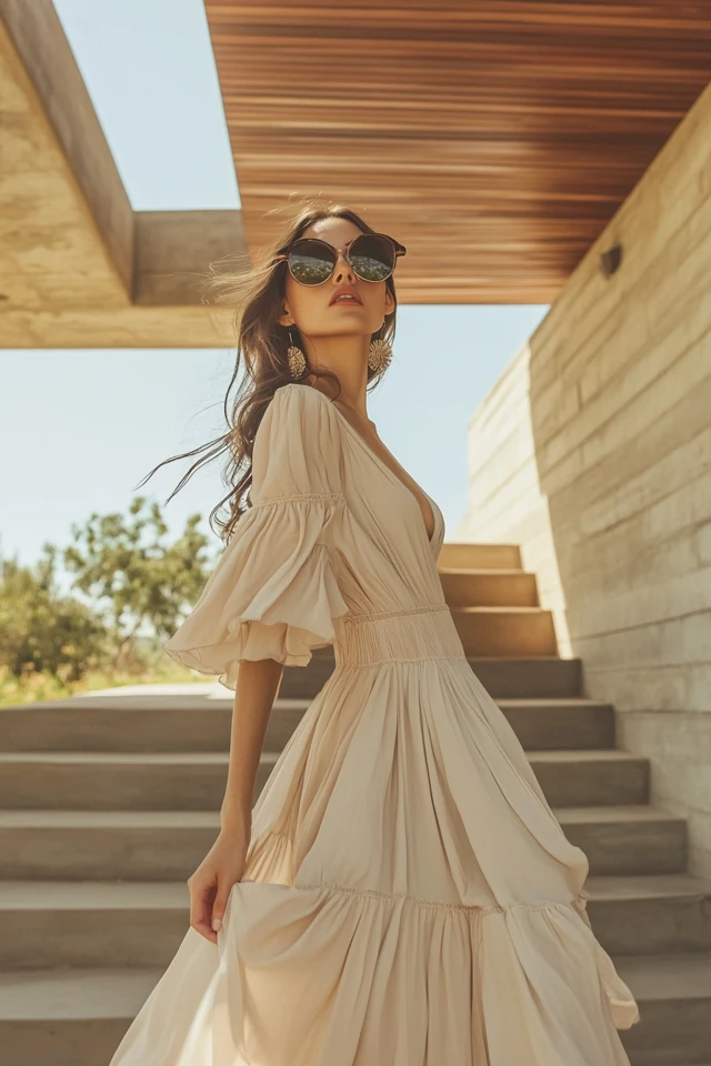 Warm Camel and Dusty Lavender: Styling Neutral Maxi Dresses for Every Occasion - photo 5