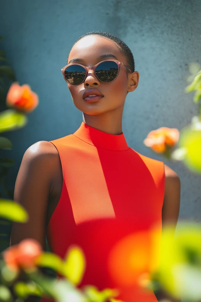 Blending Steel Grey and Vibrant Coral in Power Dresses - photo 5