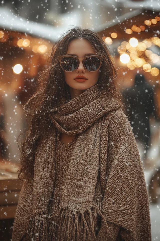 Warm Scarf Dresses for Winter Festivals: Cozy Elegance Meets Practical Style - photo 2