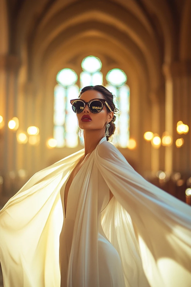 Elegant Cape Dresses for Cathedral Weddings: Timeless Sophistication Meets Modern Glamour - photo 2
