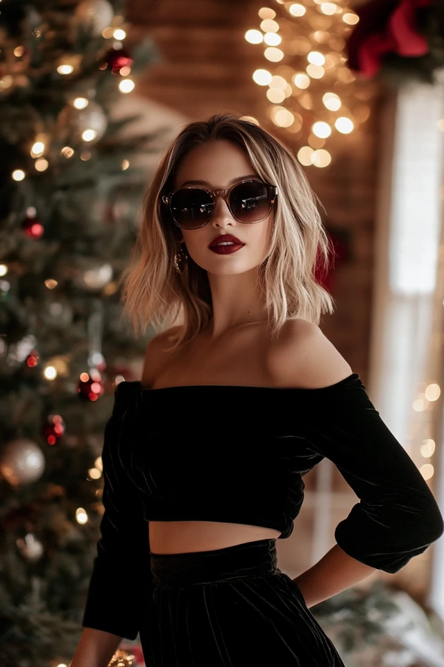 Velvet Tops and Skirts for Christmas Family Portraits: Timeless Elegance and Festive Charm - photo 2