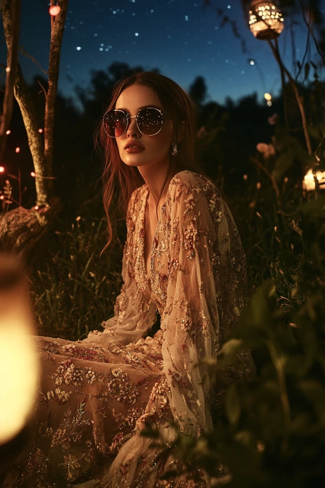 Embroidered Festival Dresses for Outdoor Evening Events: Boho Elegance Meets Festival Glam - photo 2