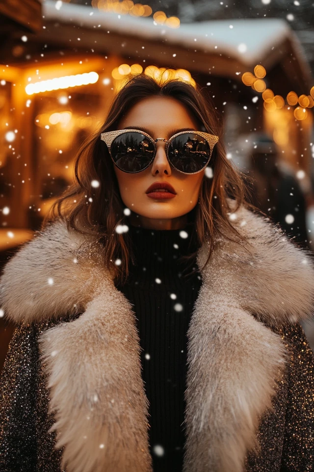 Faux Fur and Sequins Together for Bold Holiday Coats: The Perfect Blend of Glamour and Warmth - photo 2