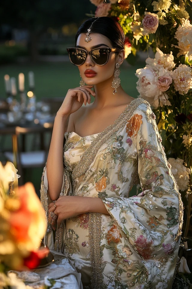 Satin and Embellished Details for Wedding Guest Gowns: Effortless Glamour and Sophistication - photo 2