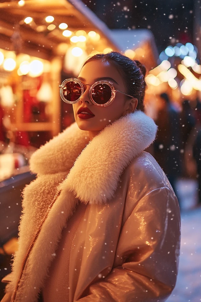 Satin and Faux Fur Together for Luxe Holiday Jackets: Elevate Your Winter Wardrobe - photo 2