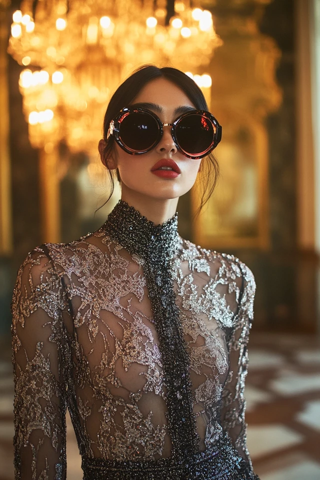 Lace and Metallics for Bold, Feminine Evening Looks: Commanding Elegance with a Daring Edge - photo 2
