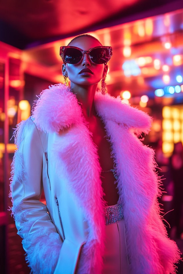 Leather and Feathers in Bold Party Coats: A Statement Piece for Every Celebration - photo 2