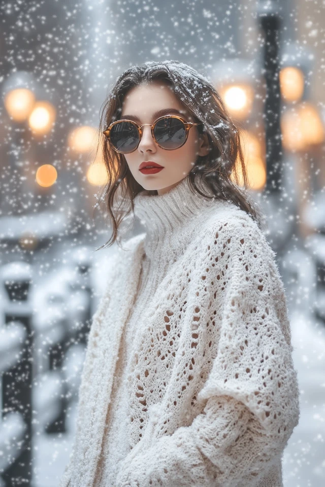 Combining Wool and Lace for Feminine Winter Looks - photo 2